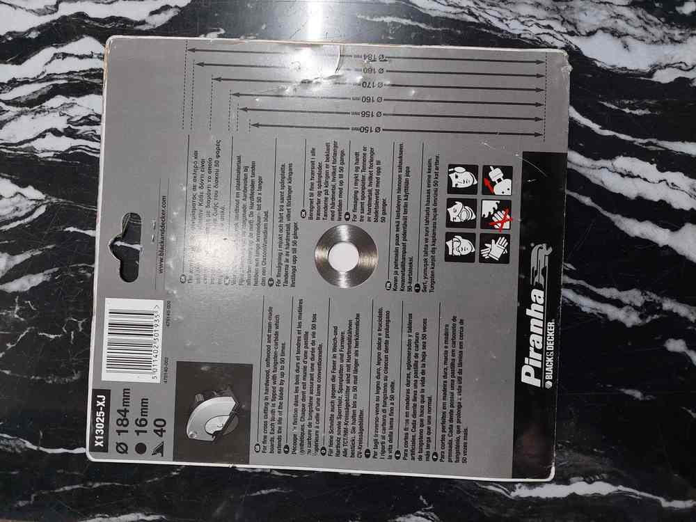 Black&Decker x13025 Elmas Kesme Sunta Testere 184 mm