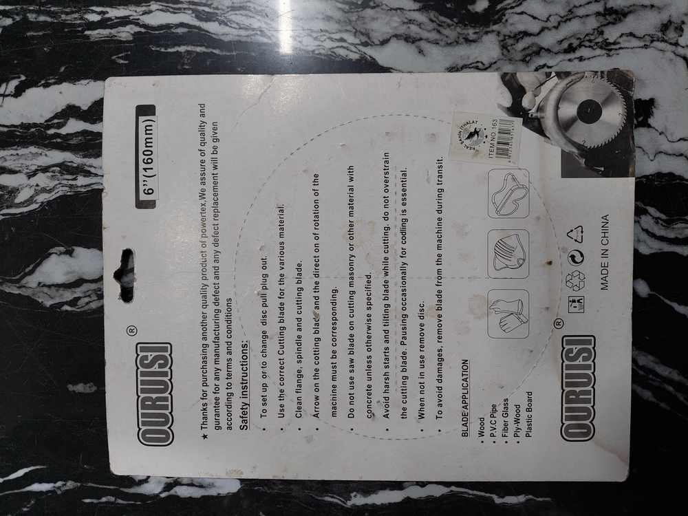 Ouruısı Sunta Testere 160mm N.MAX 8800 RPM