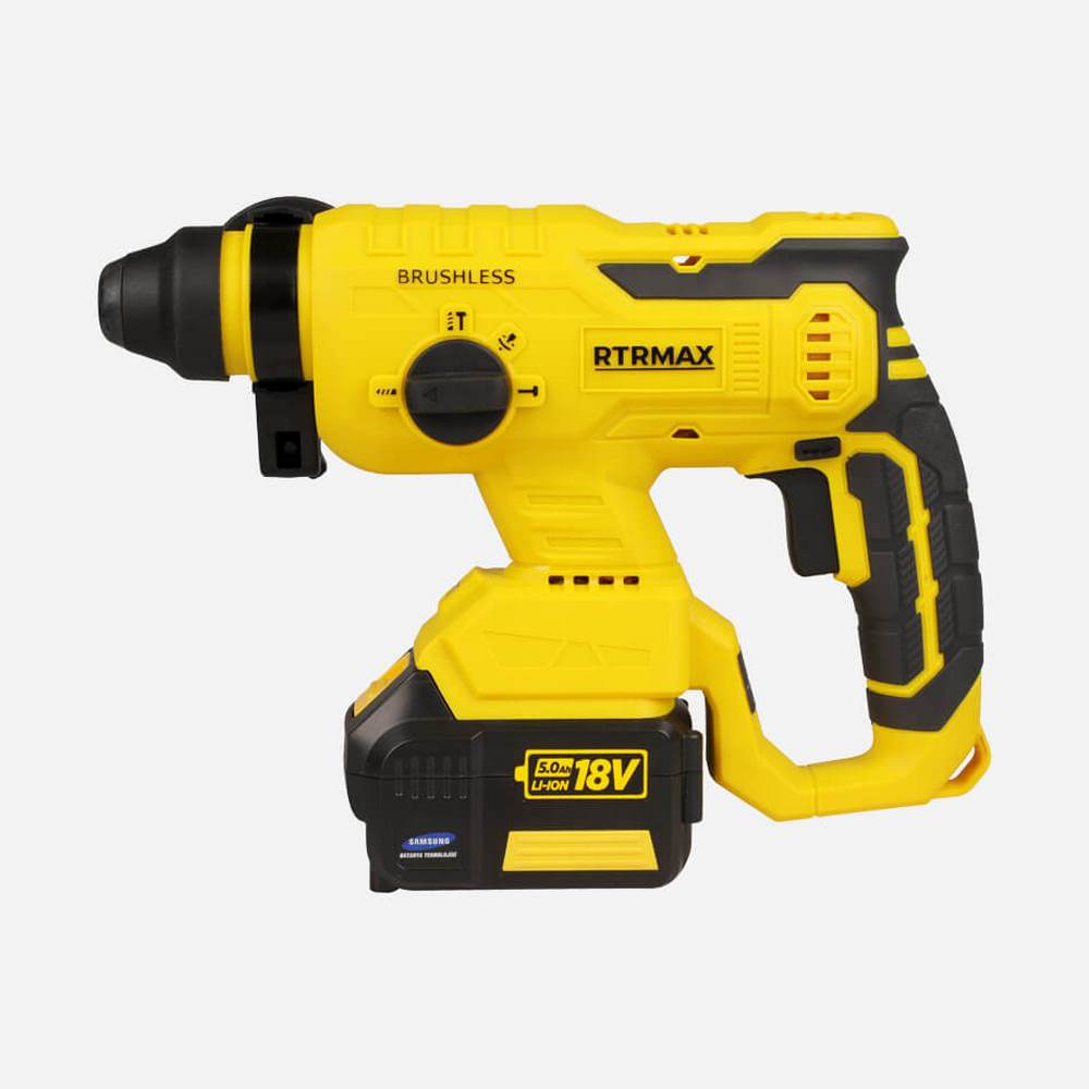 Rtrmax RTX2095 Akülü Elektropnömatik Kırıcı Delici 18v 2.2j 2*4Ah Akü Kömürsüz  Lion