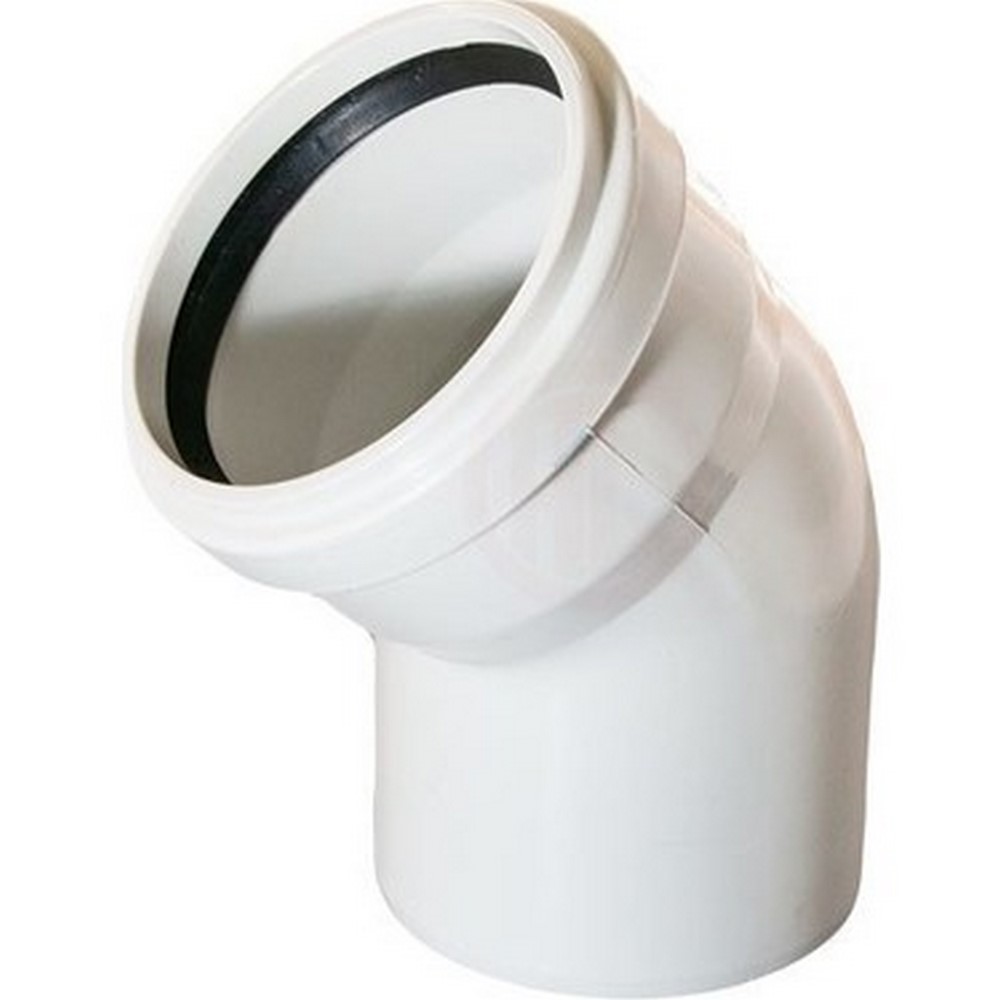 Pvc Açık Dirsek 45' 125 mm