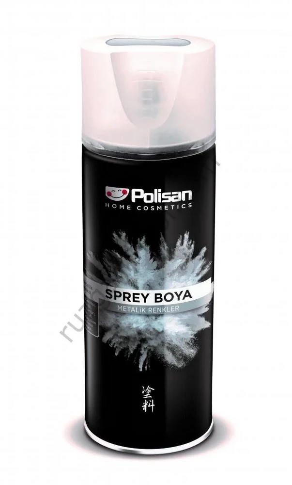 Polisan Sprey Boya Metalik Parlak Gümüş 400 Ml