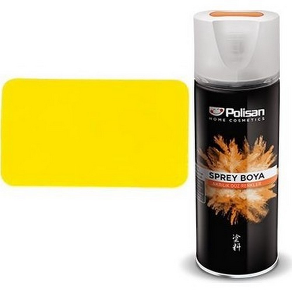 Polisan Sprey Boya Krom Sarı 400ml ral-1023