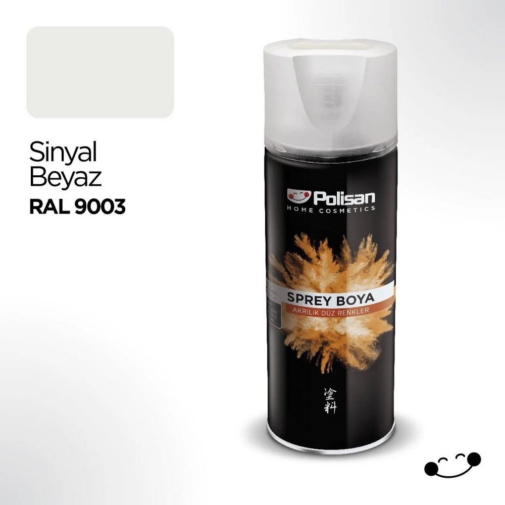 Polisan Sprey Boya Sinyal Beyaz ral-9003