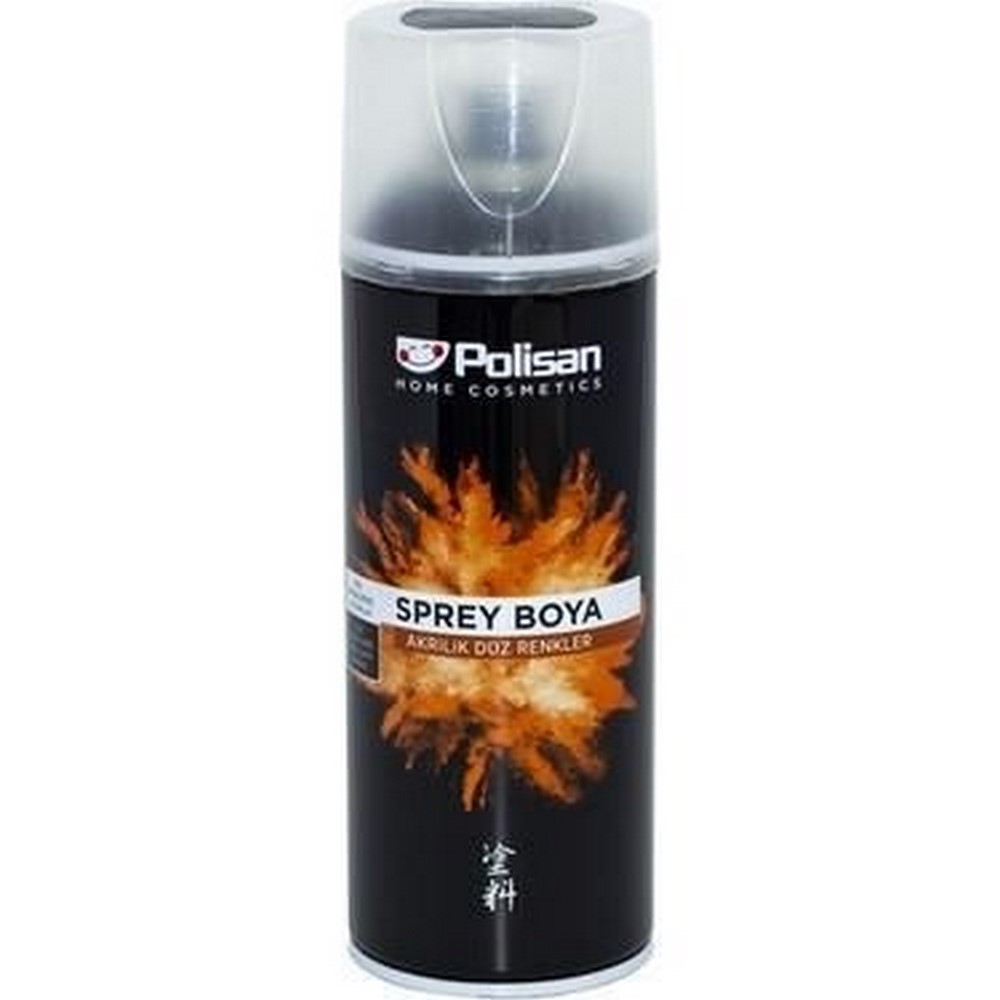 Polisan Plastik Sprey Boya Mat Siyah