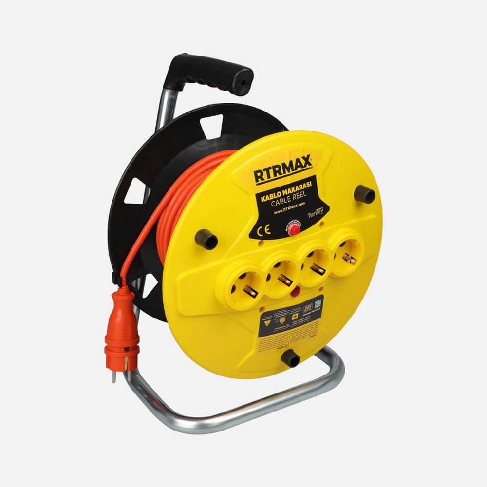 Rtrmax REM32530 Makaralı Kablo Açık Tip 30mt 3*2.5mm