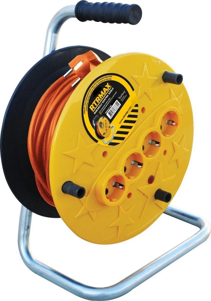 Rtrmax REM32540 Makaralı Kablo Açık Tip 40 mt 3x2.5 mm