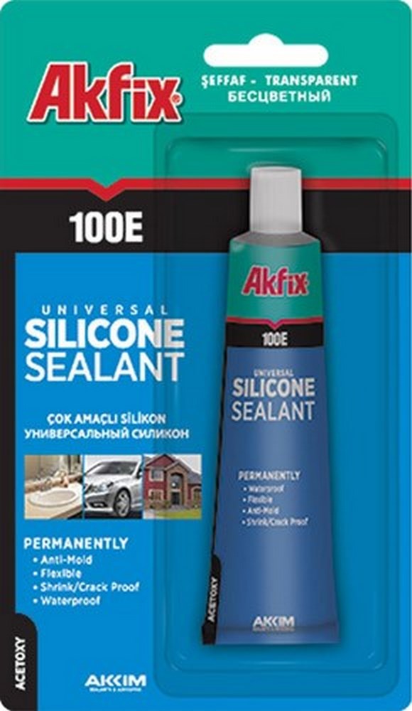 Akfix Genel Amaçlı Silikon Şeffaf 100E 